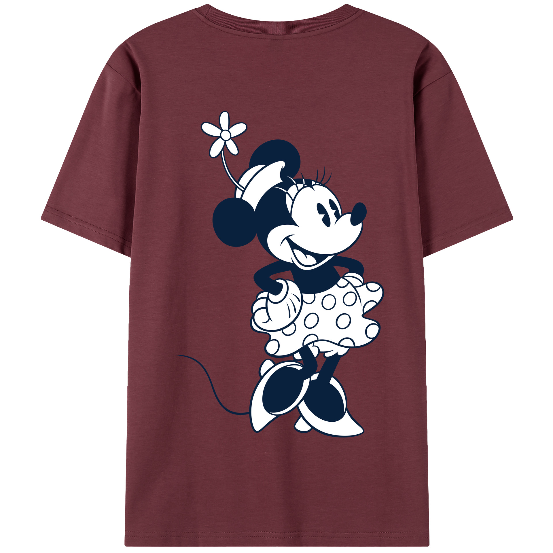 （画像用） ミッキーマウス Mickey Mouse 綿100％半袖Tシャツ（背面プリント）